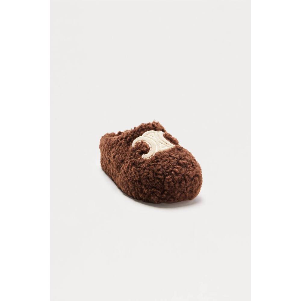 NEW LEMONADE women's celly platform mules in brown sherpa